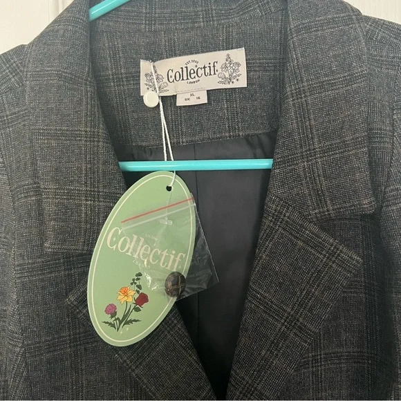 Collectif Professor Check Vest - UK 16 - Picture 4 of 4